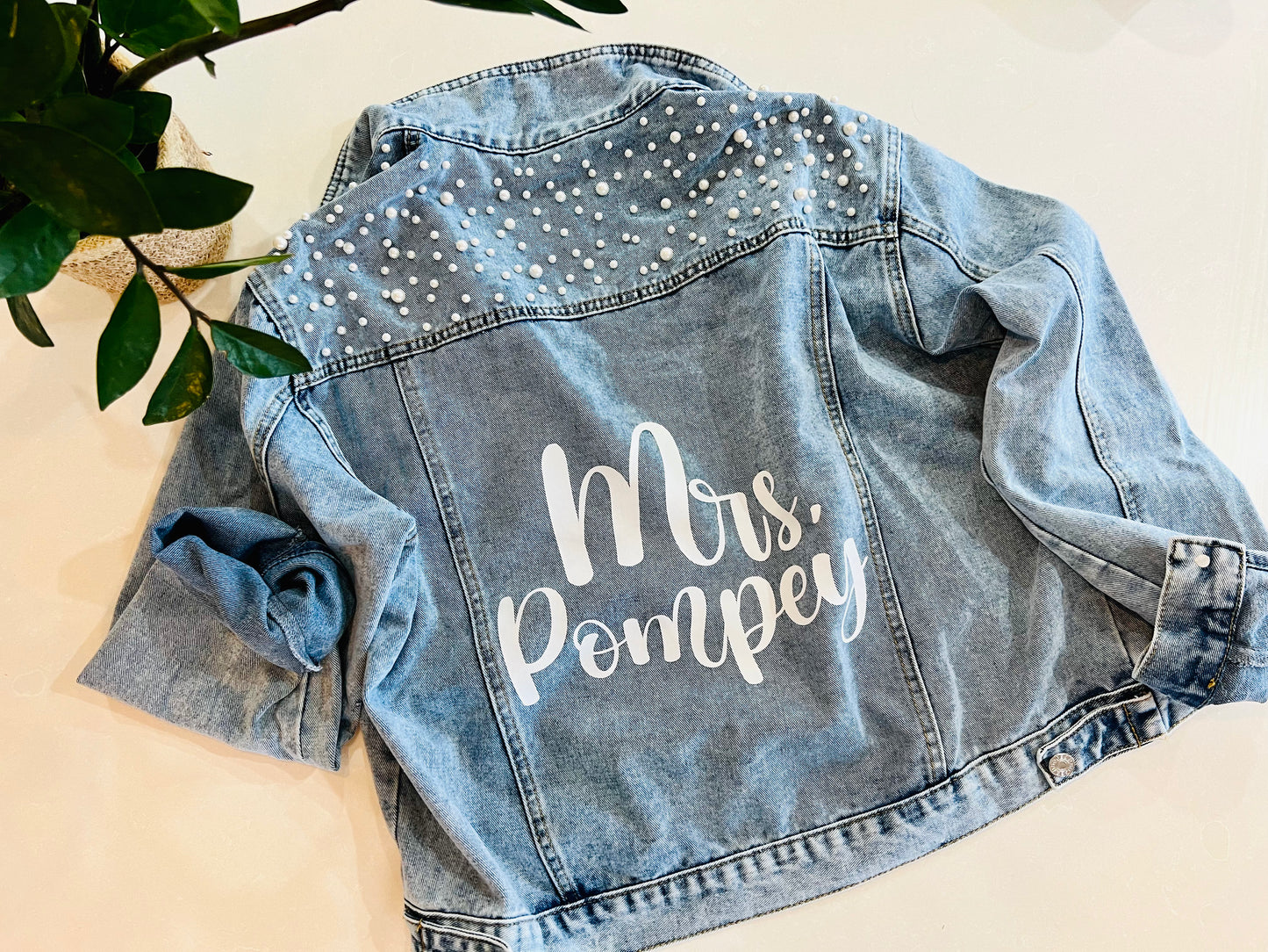 Valentine's Day Gift for Wife, Custom Denim Jacket, FAST SHIPPING!