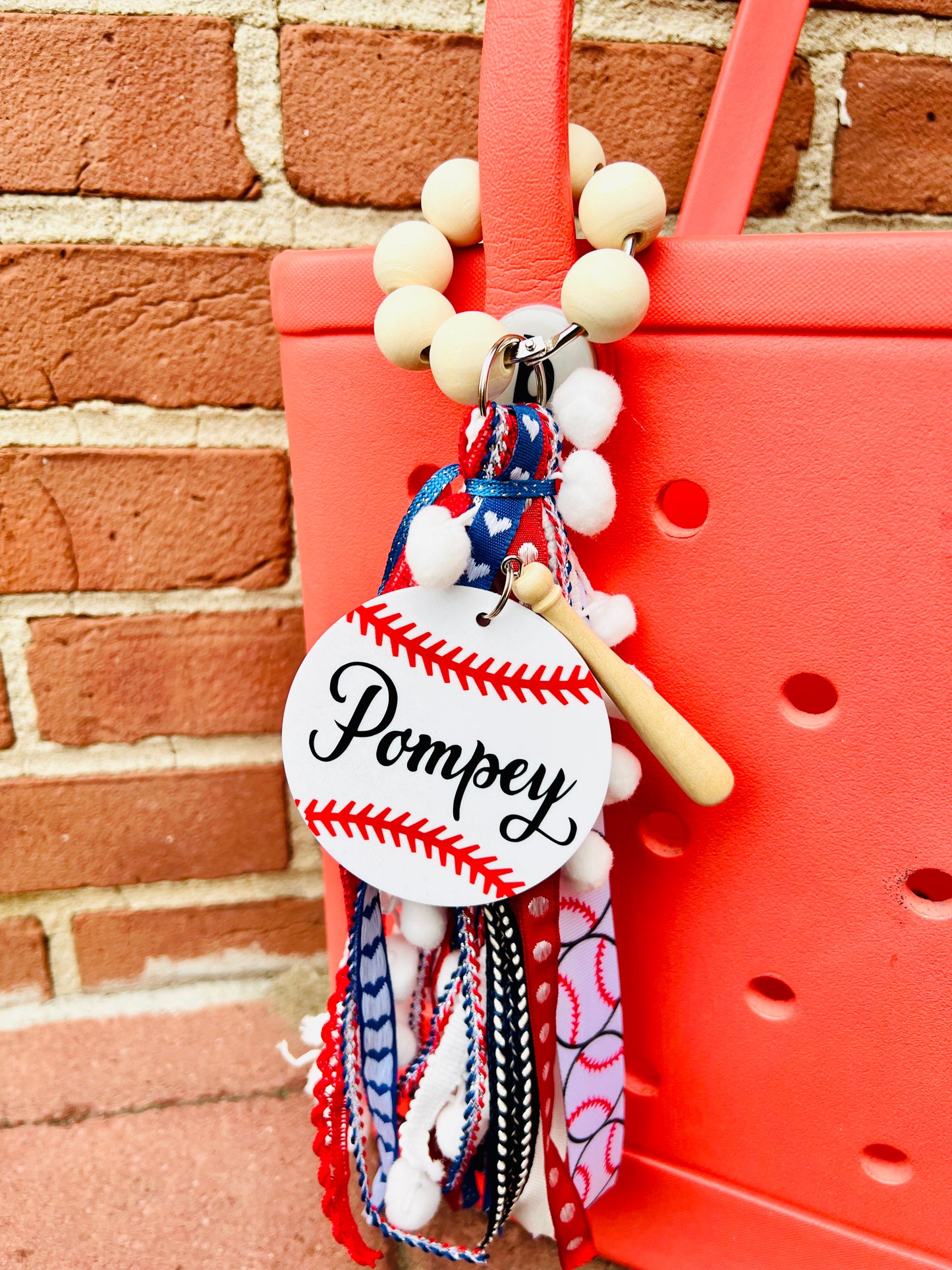Custom Baseball Bogg Bag Charm