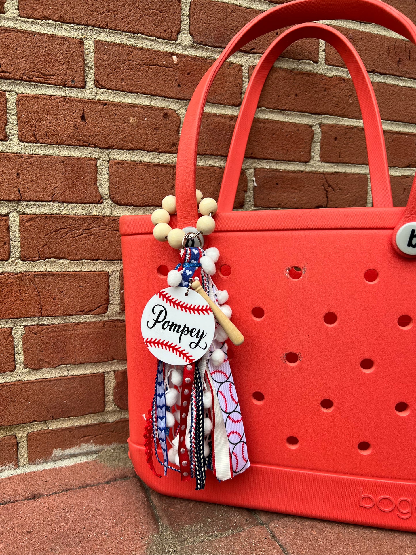 Custom Baseball Bogg Bag Charm