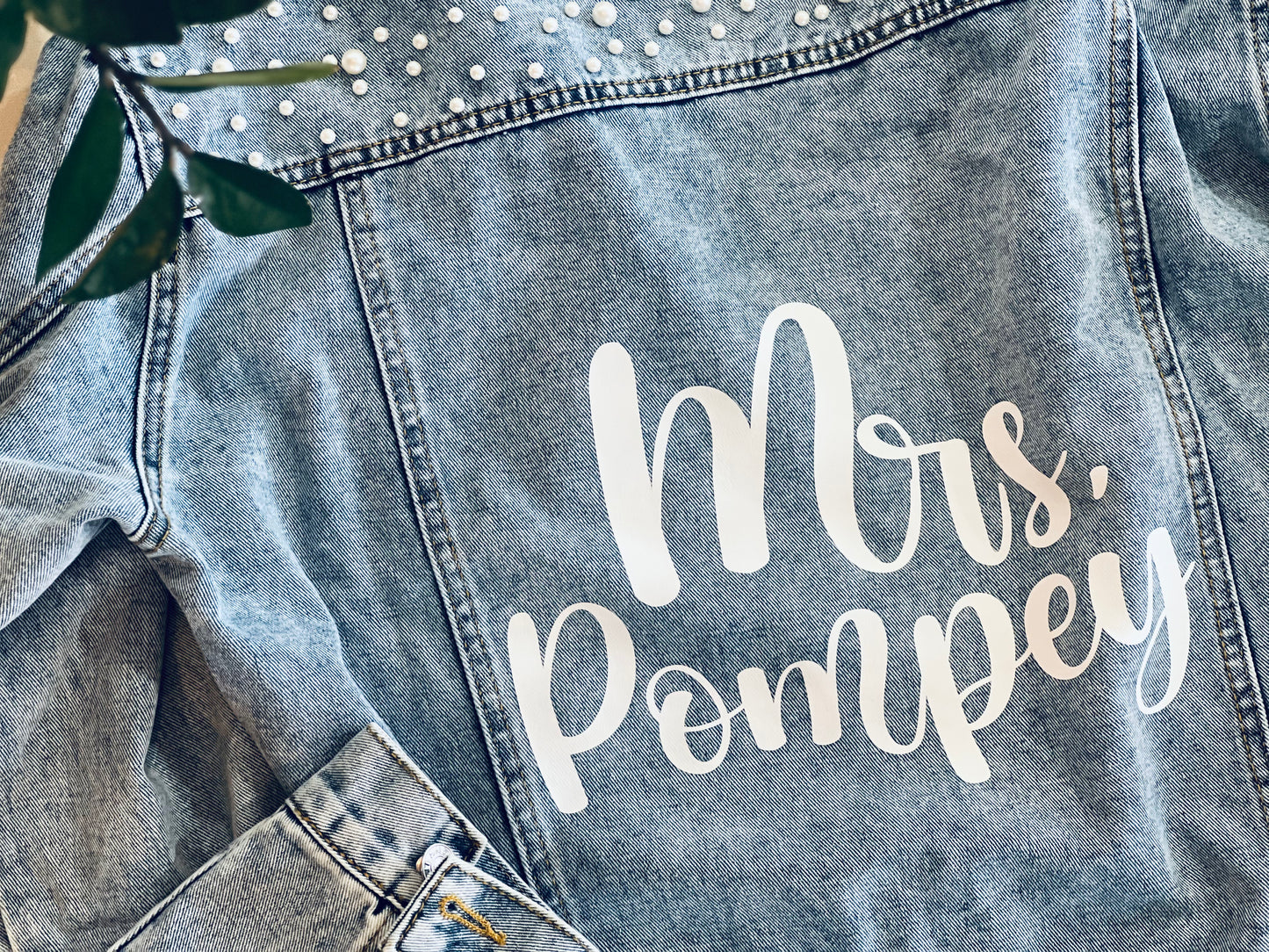 Valentine's Day Gift for Wife, Custom Denim Jacket, FAST SHIPPING!