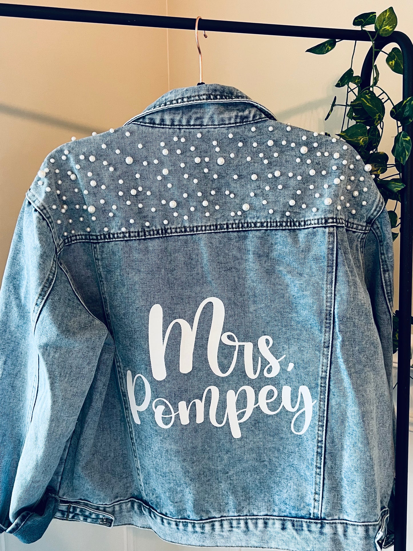 Valentine's Day Gift for Wife, Custom Denim Jacket, FAST SHIPPING!