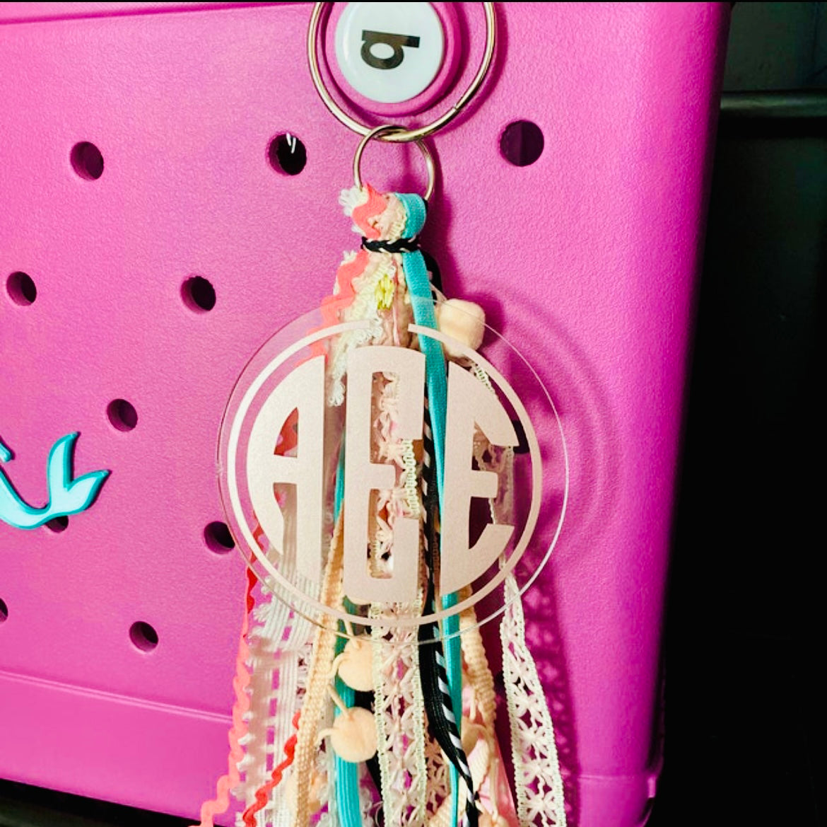 Custom Monogram Bogg Bag Tassel