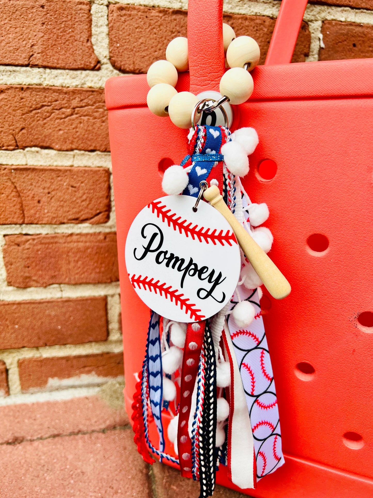 Custom Baseball Bogg Bag Charm