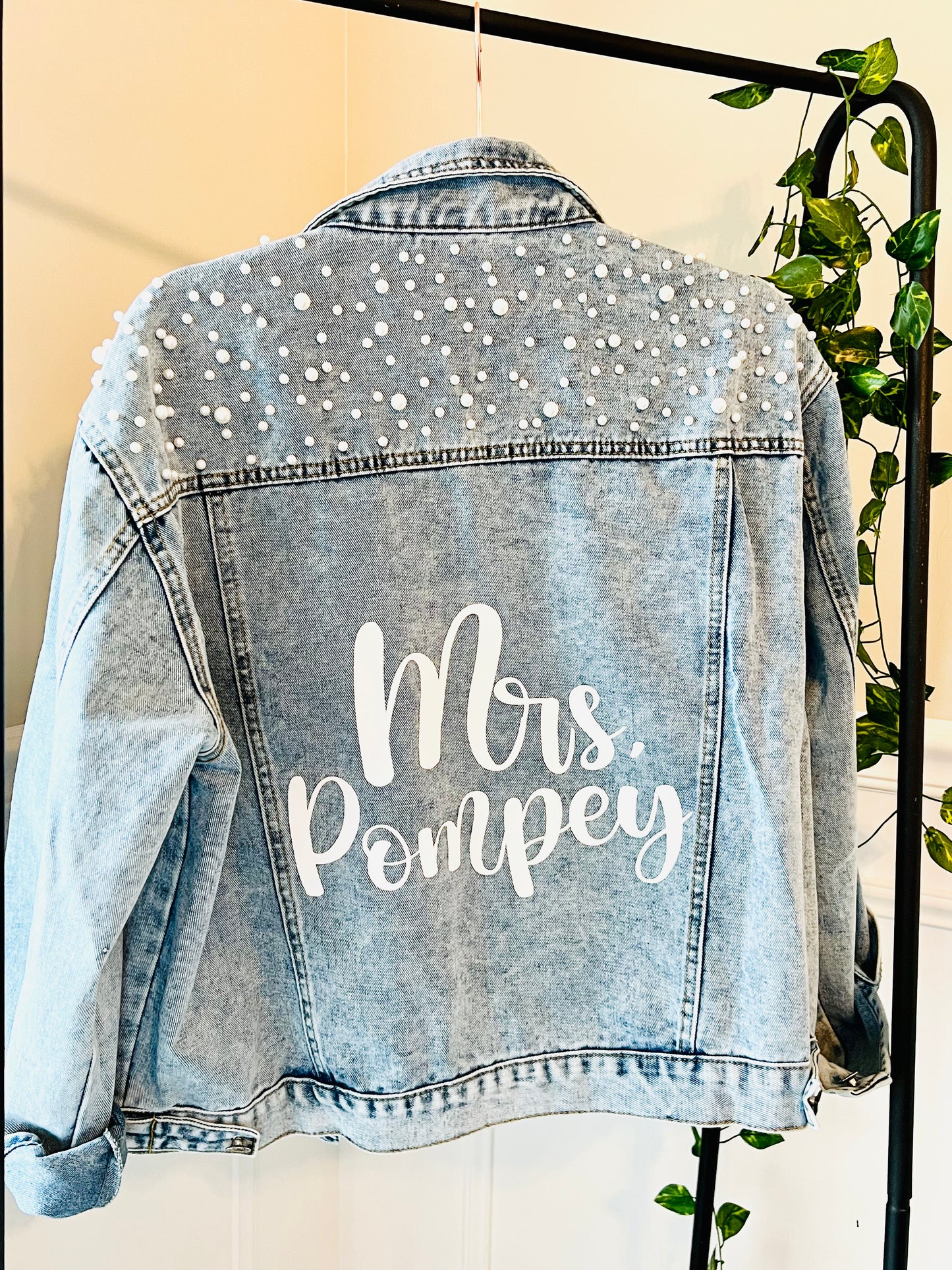 Valentine's Day Gift for Wife, Custom Denim Jacket, FAST SHIPPING!