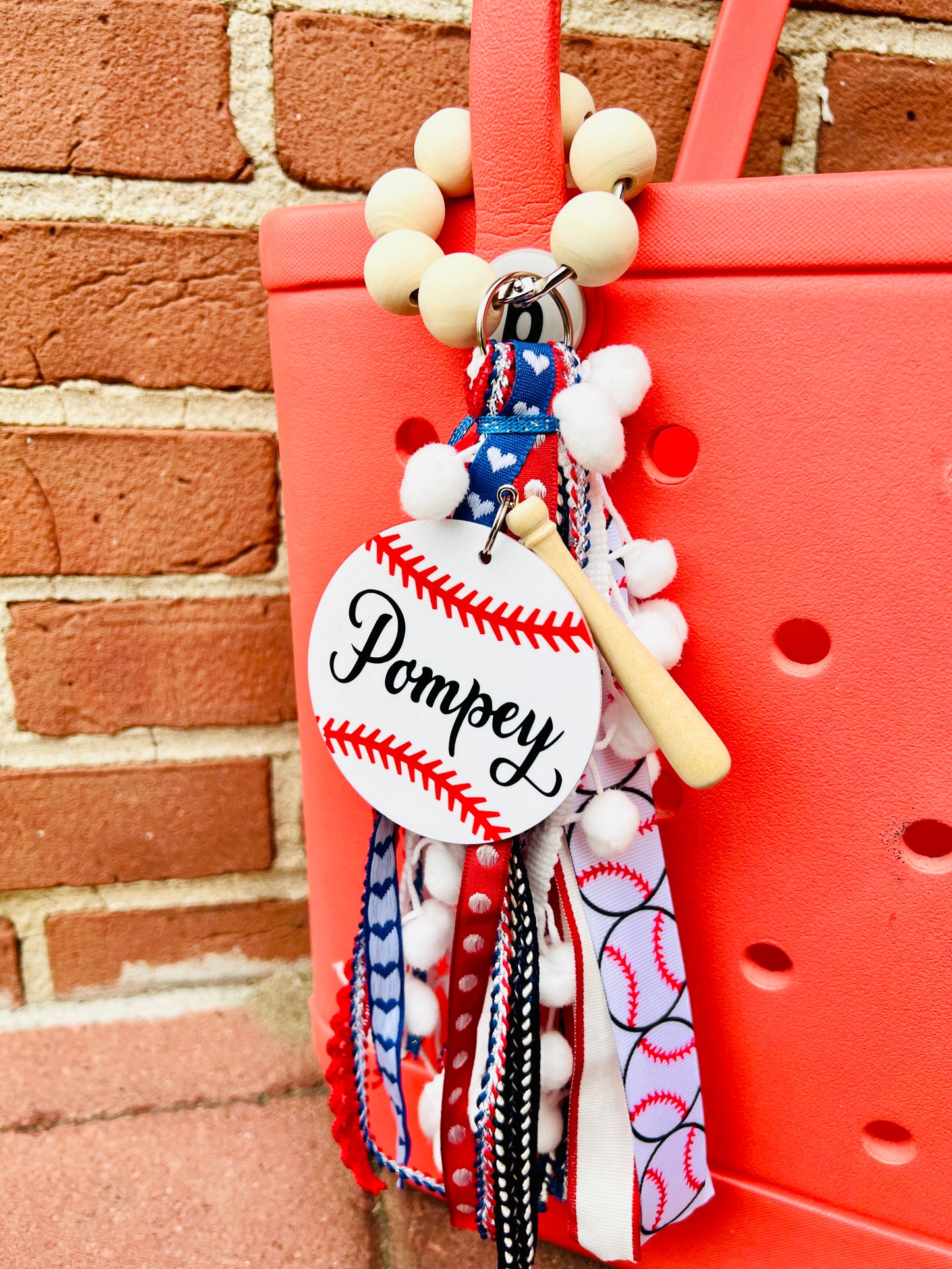 Custom Baseball Bogg Bag Charm