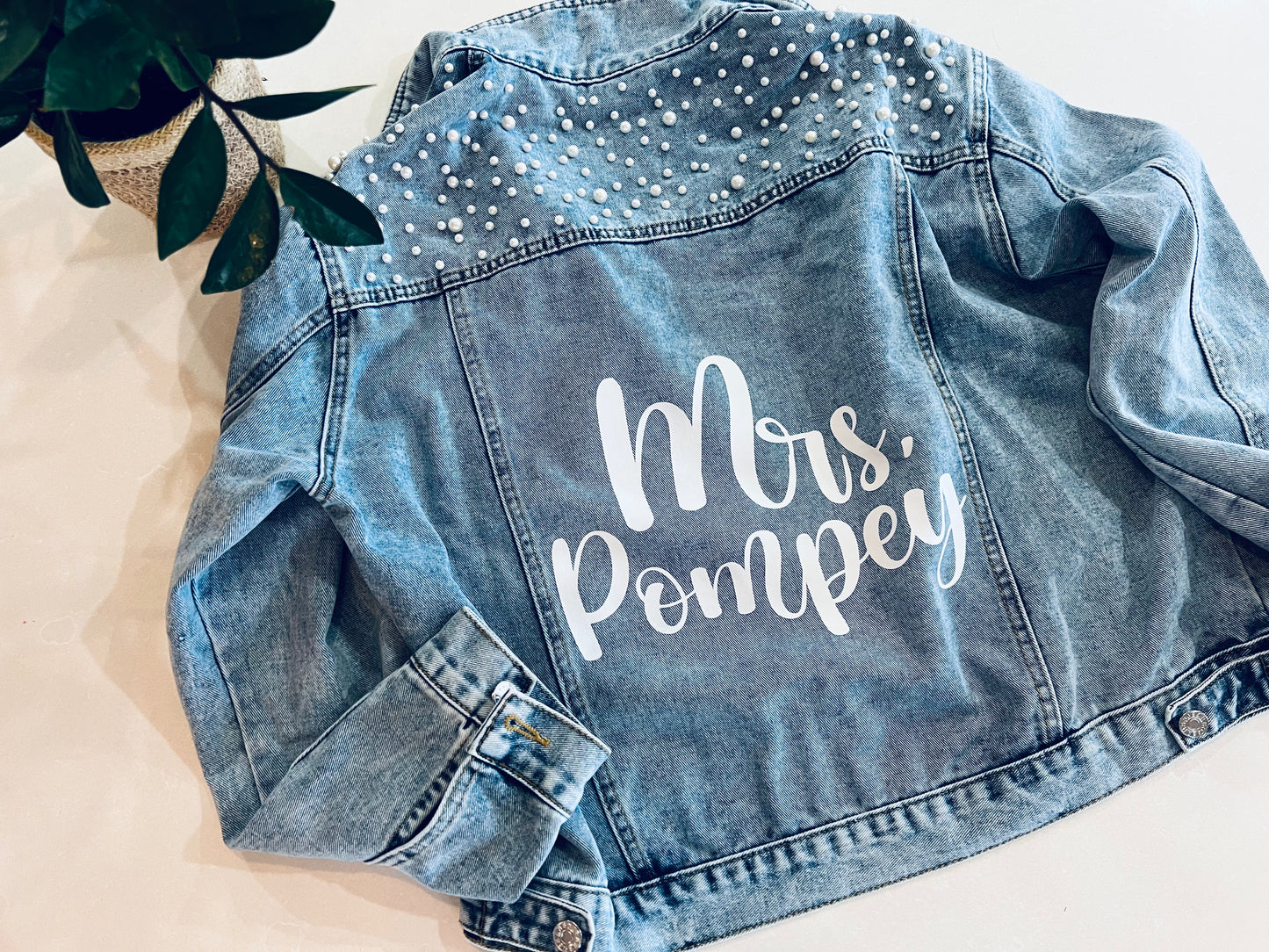 Valentine's Day Gift for Wife, Custom Denim Jacket, FAST SHIPPING!