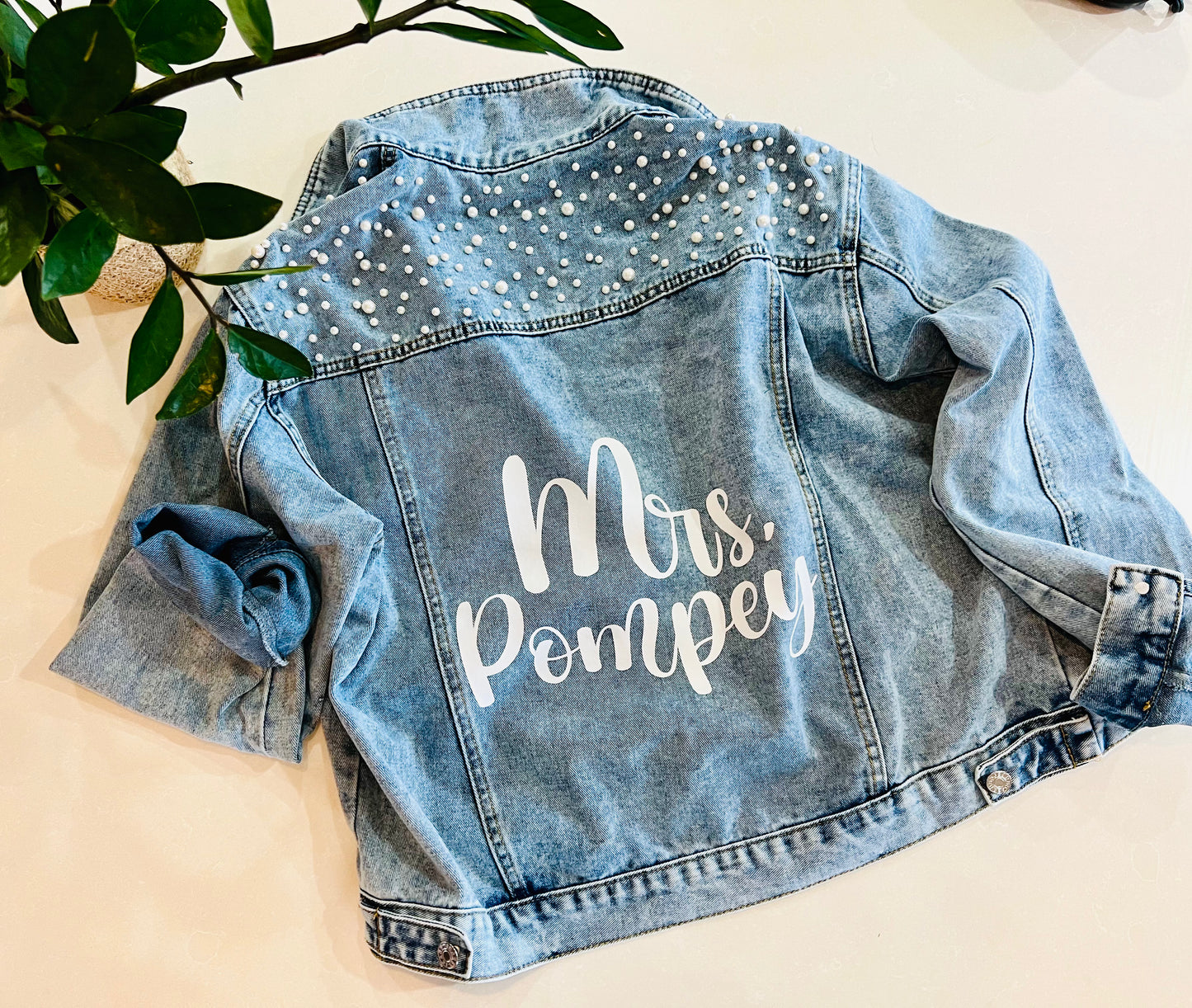 Valentine's Day Gift for Wife, Custom Denim Jacket, FAST SHIPPING!