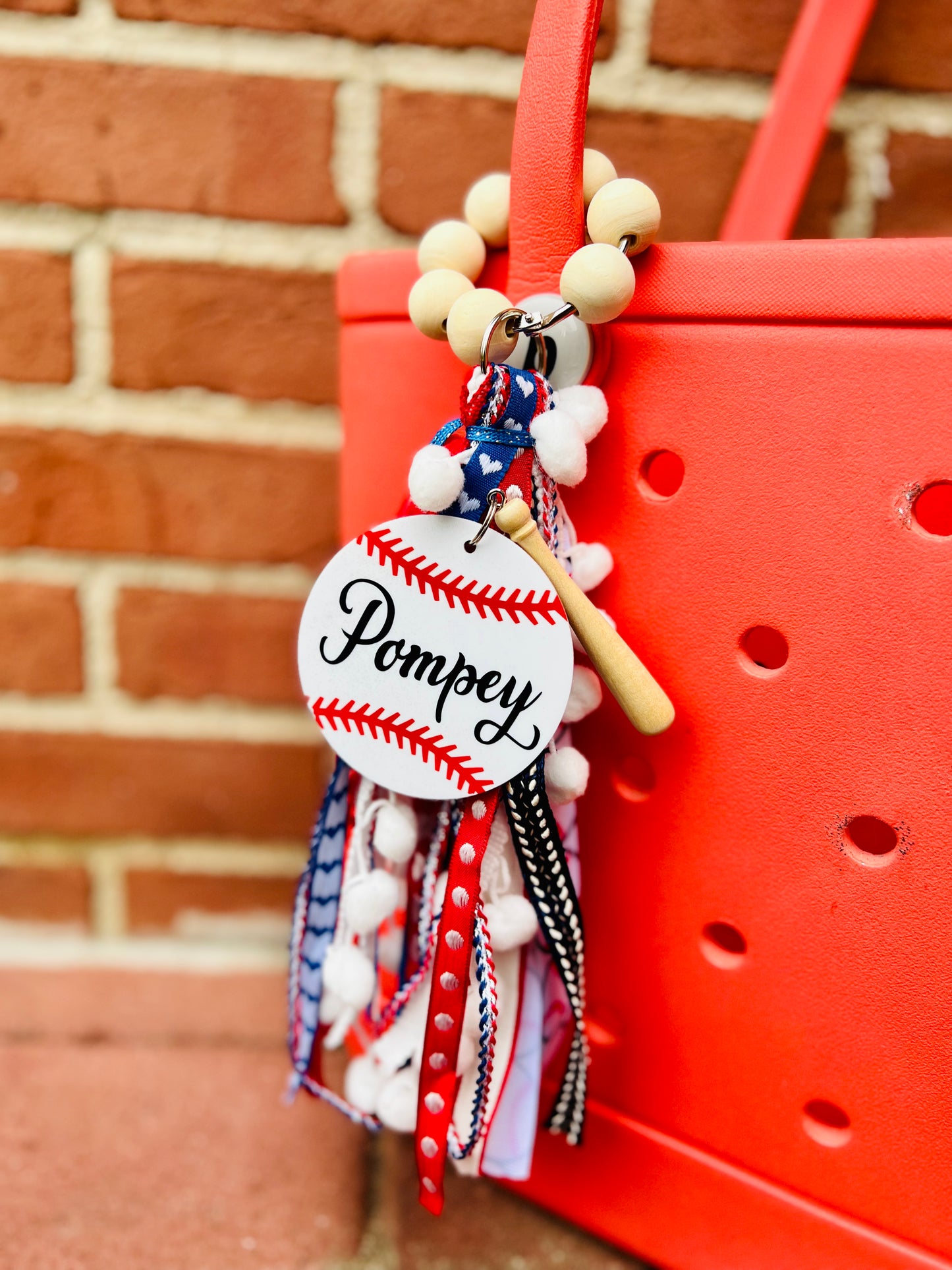 Custom Baseball Bogg Bag Charm