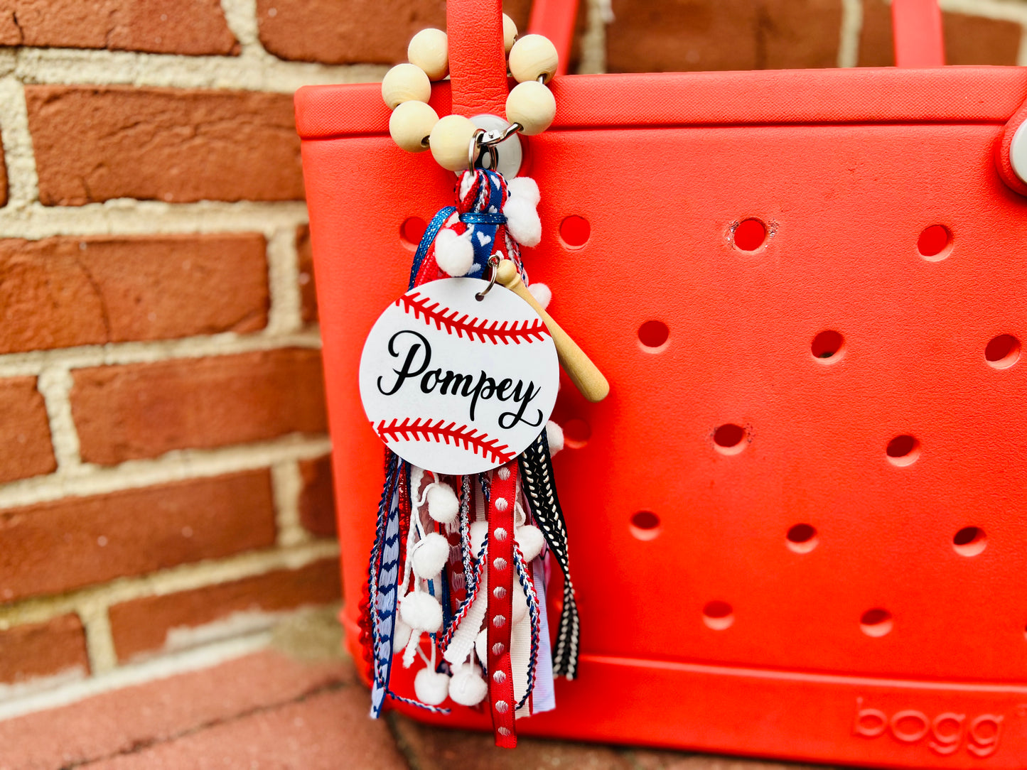 Custom Baseball Bogg Bag Charm