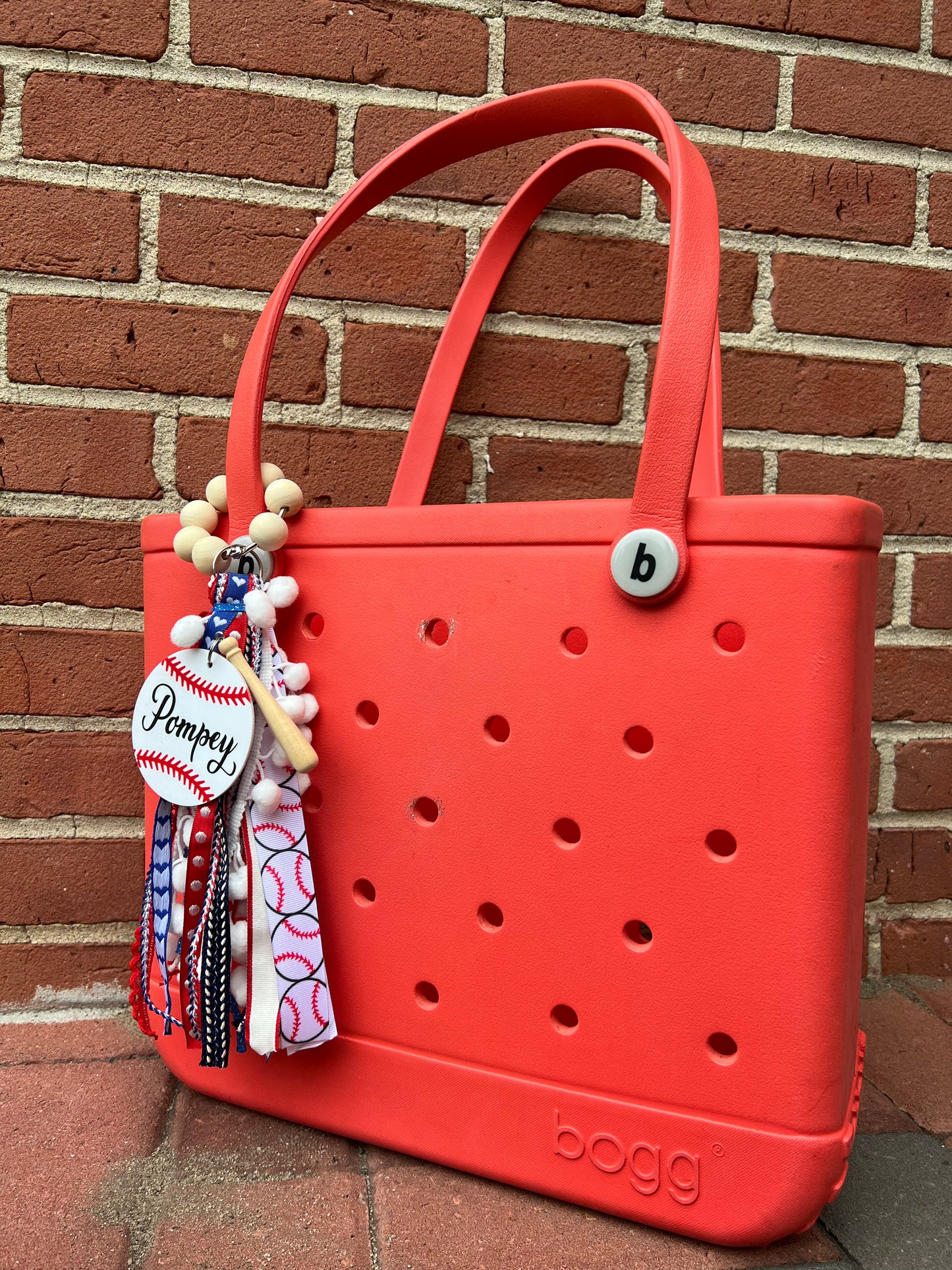 Custom Baseball Bogg Bag Charm
