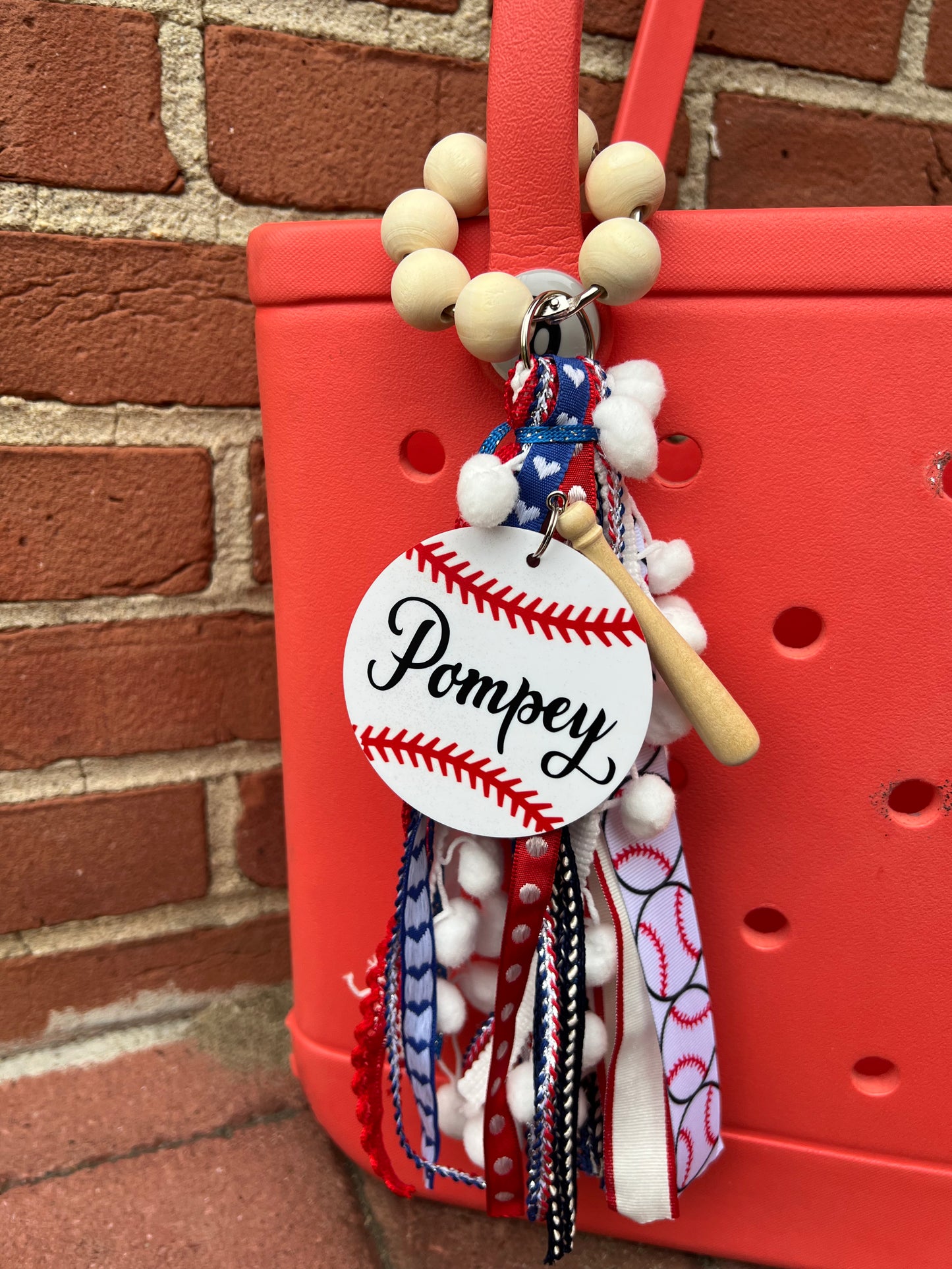Custom Baseball Bogg Bag Charm