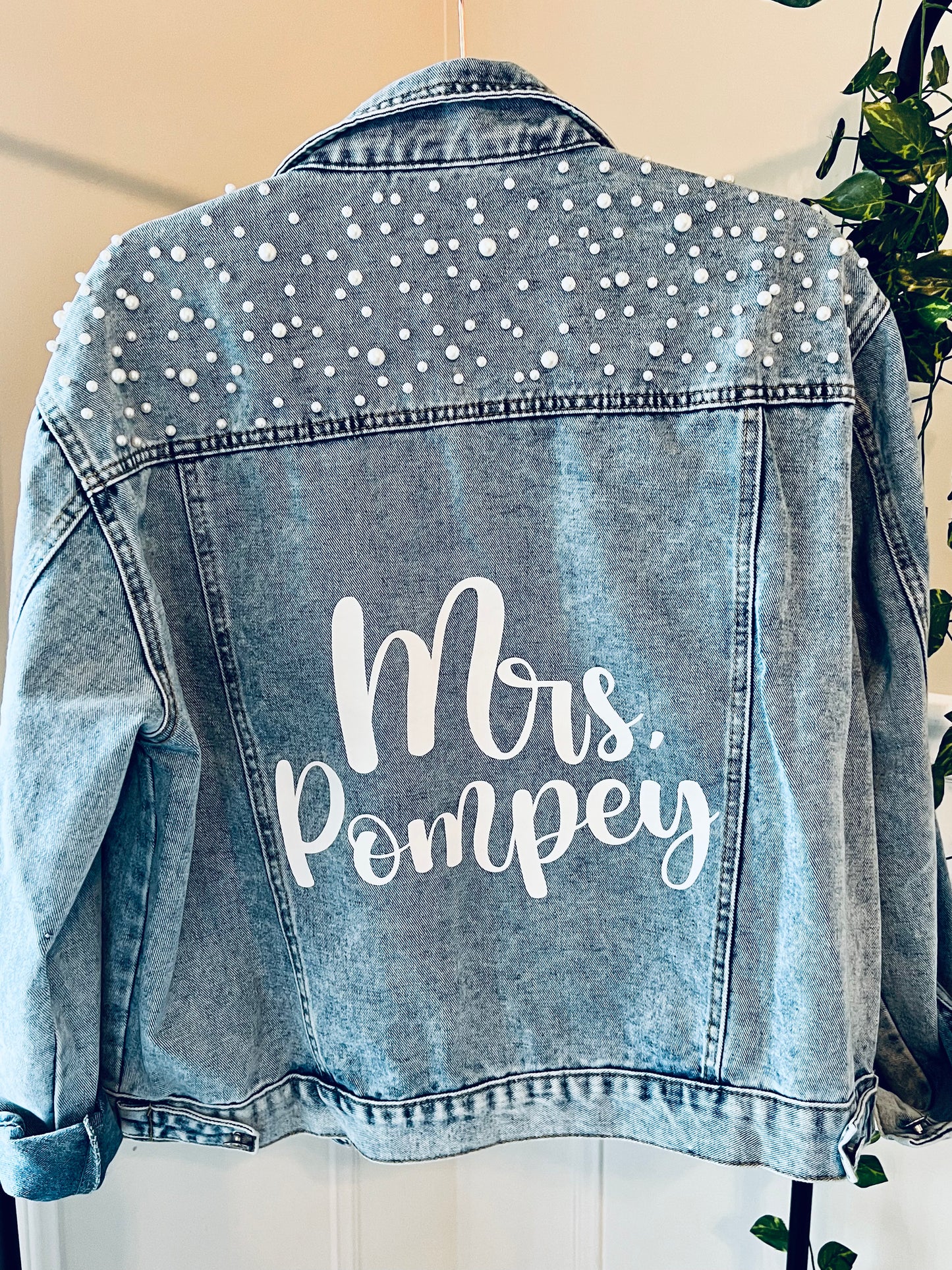 Valentine's Day Gift for Wife, Custom Denim Jacket, FAST SHIPPING!