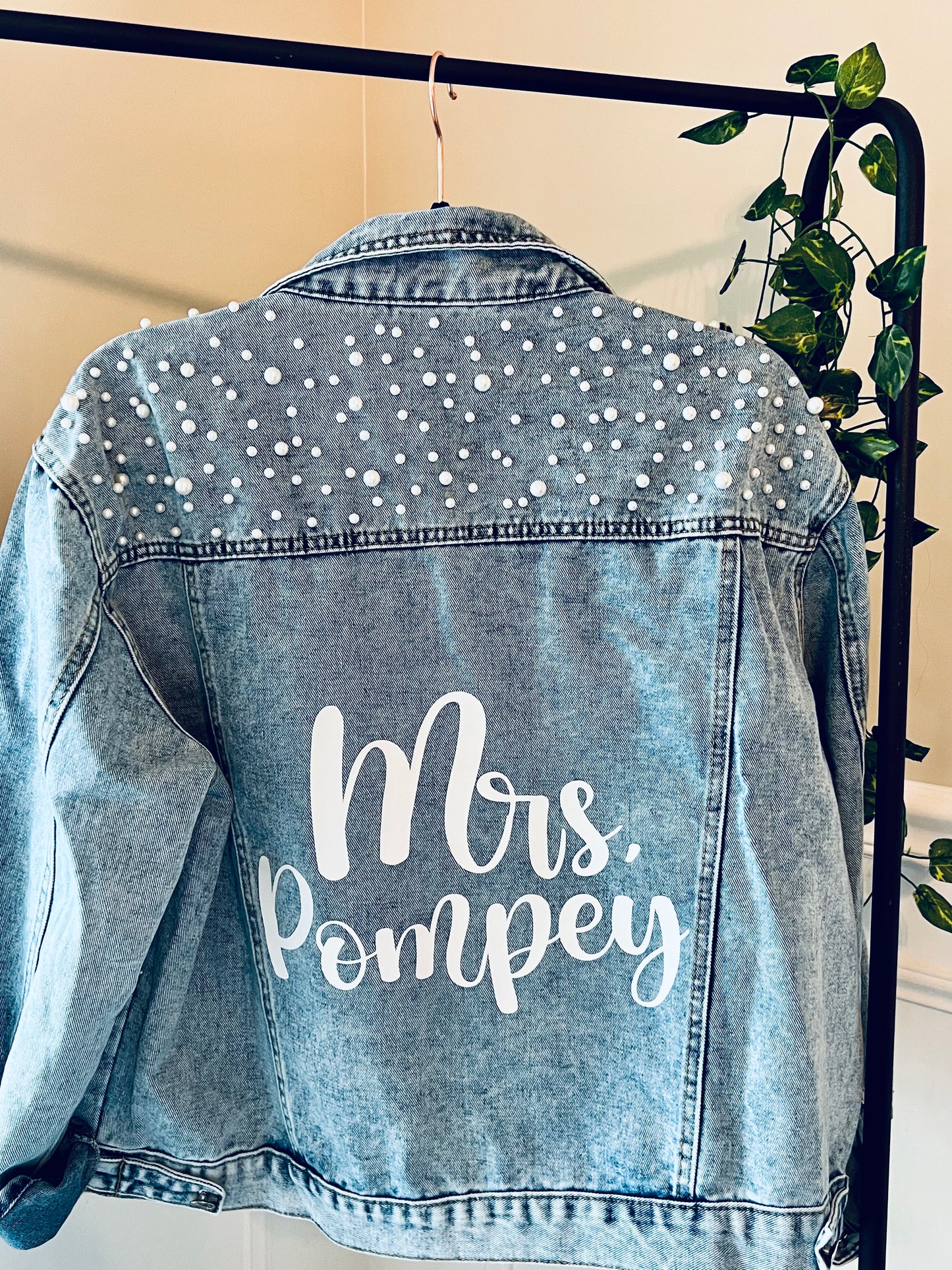 Valentine's Day Gift for Wife, Custom Denim Jacket, FAST SHIPPING!