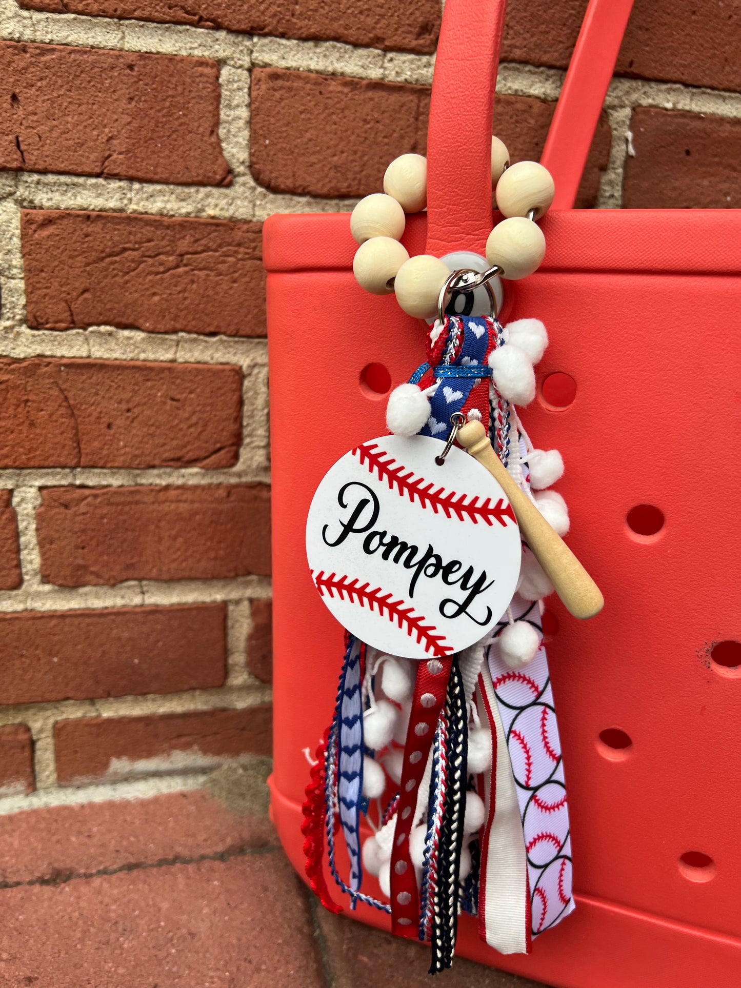 Custom Baseball Bogg Bag Charm
