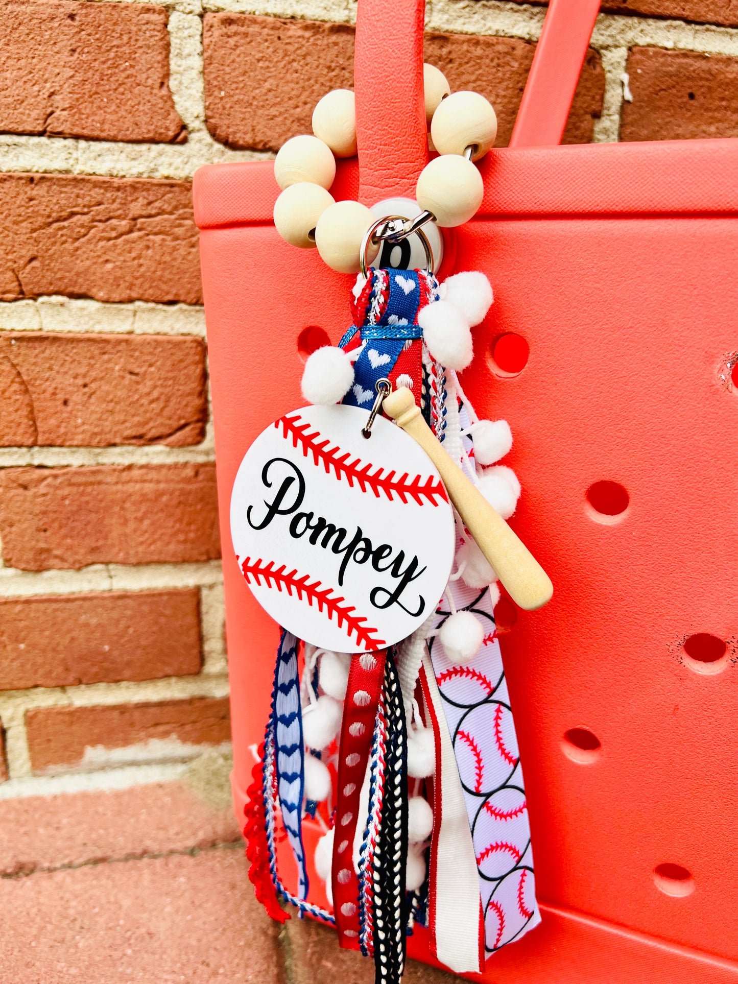 Custom Baseball Bogg Bag Charm