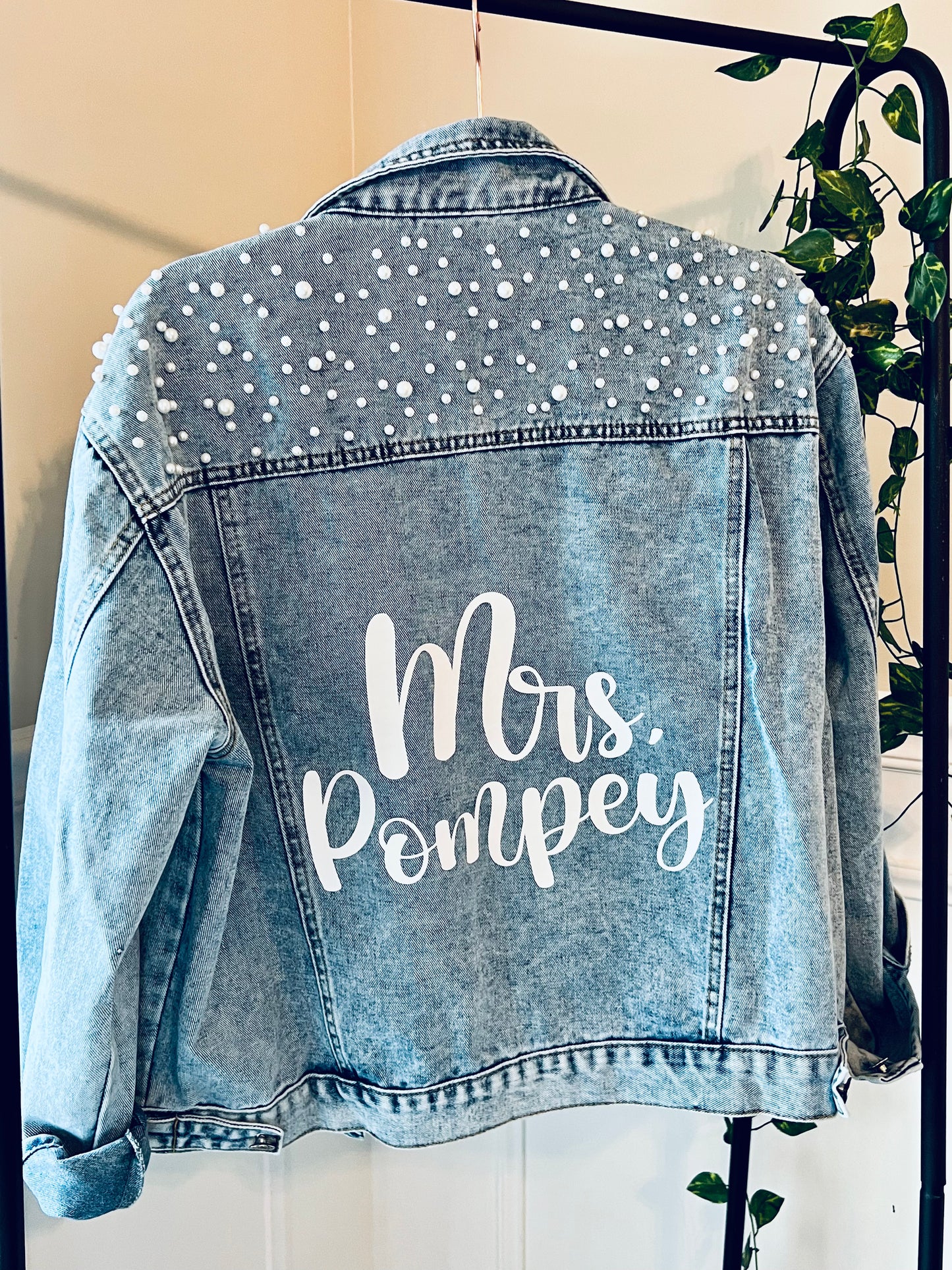 Valentine's Day Gift for Wife, Custom Denim Jacket, FAST SHIPPING!