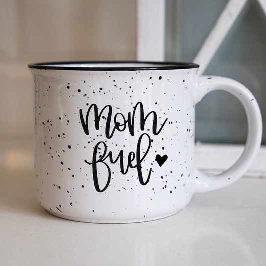 Fuel Mug, Mom Fuel, Campfire Mug for Mom, mothers day gift, Gift for mom, Love Coffee, Coffee mug, Fuel Mug, Rose Gold Font