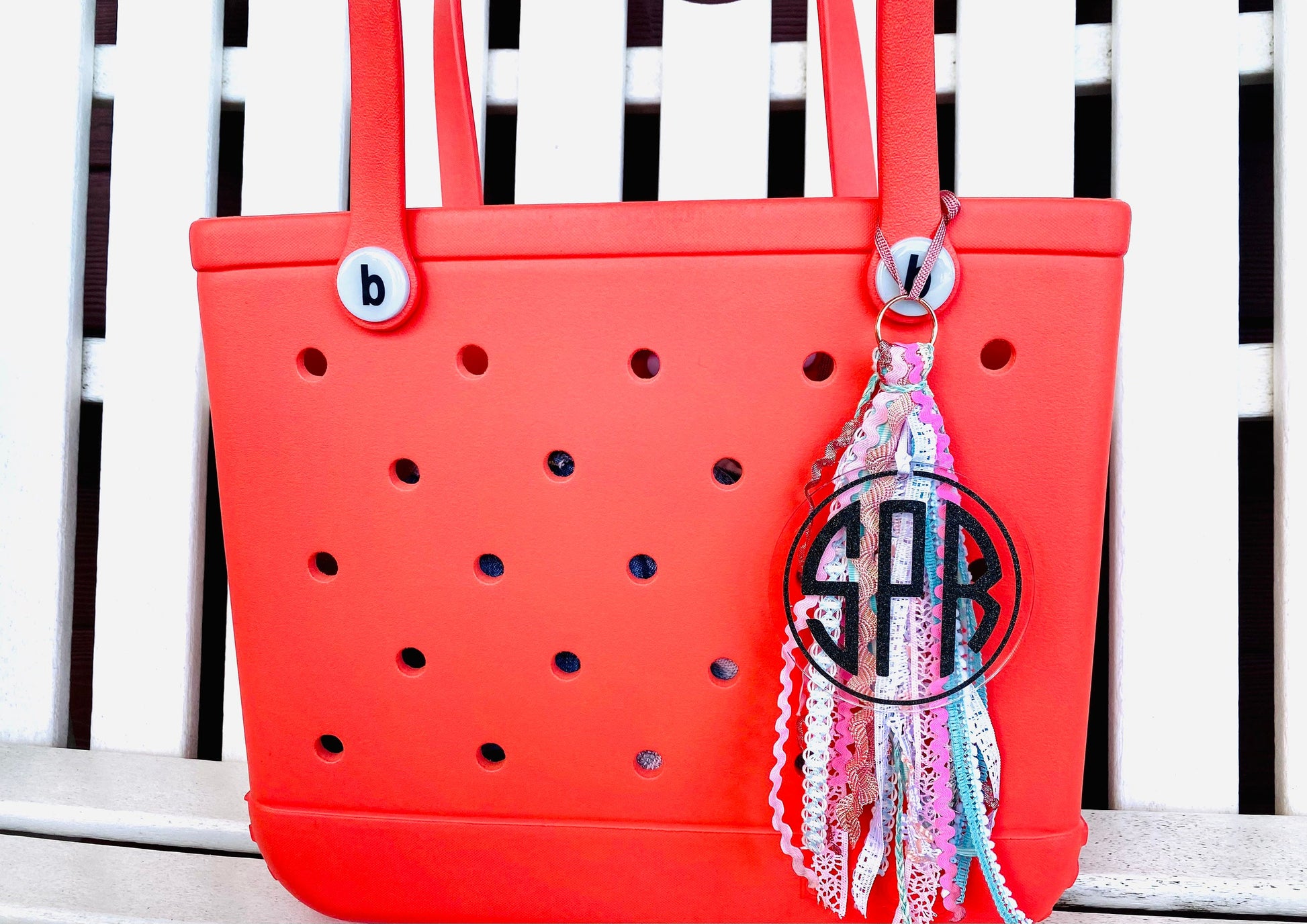 Custom Monogram Bogg Bag Tassel – Ava Reign - Main Image